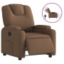 Sillón reclinable eléctrico de tela marrón de , Sillones - Ref: Foro24-3204348, Precio: 224,99 €, Descuento: %