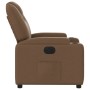 Sillón reclinable eléctrico de tela marrón de , Sillones - Ref: Foro24-3204348, Precio: 224,99 €, Descuento: %