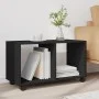Rollschrank aus schwarzem Ingenieurholz mit Rädern, 72x33x42,5 cm. von , Seitentische - Ref: Foro24-853138, Preis: 41,56 €, R...