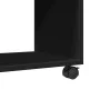 Engineered wood black wheeled cabinet 72x33x42.5 cm by , Side tables - Ref: Foro24-853138, Price: 41,56 €, Discount: %