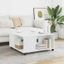 Mesa de centro madera de ingeniería blanca 80x80x40 cm de , Mesas de centro - Ref: Foro24-853173, Precio: 76,56 €, Descuento: %