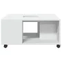 Mesa de centro madera de ingeniería blanca 80x80x40 cm de , Mesas de centro - Ref: Foro24-853173, Precio: 76,56 €, Descuento: %