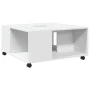 Mesa de centro madera de ingeniería blanca 80x80x40 cm de , Mesas de centro - Ref: Foro24-853173, Precio: 76,56 €, Descuento: %