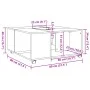 Mesa de centro madera de ingeniería blanca 80x80x40 cm de , Mesas de centro - Ref: Foro24-853173, Precio: 76,56 €, Descuento: %