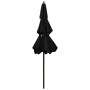 Sombrilla de 3 niveles con poste de aluminio negra 2,5 m de vidaXL, Sombrillas - Ref: Foro24-313866, Precio: 58,31 €, Descuen...