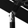Sombrilla de 3 niveles con poste de aluminio negra 2,5 m de vidaXL, Sombrillas - Ref: Foro24-313866, Precio: 58,31 €, Descuen...
