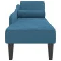 Sofá diván con cojines terciopelo azul de , Divanes - Ref: Foro24-4007587, Precio: 141,03 €, Descuento: %