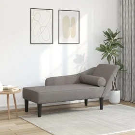 Sofá diván con cojines tela gris taupe de , Divanes - Ref: Foro24-4007601, Precio: 174,47 €, Descuento: %