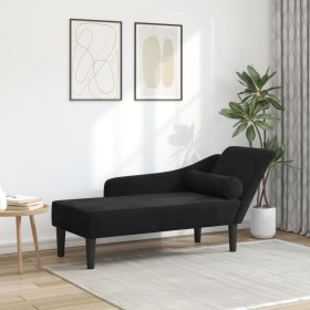 Sofá diván con cojines terciopelo negro de , Divanes - Ref: Foro24-4007593, Precio: 138,61 €, Descuento: %