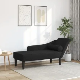 Black fabric sofa with cushions by , Daybeds - Ref: Foro24-4007598, Price: 157,22 €, Discount: %