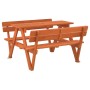 Mesa de picnic para 4 niños agujero para sombrilla madera abeto de , Mesas de jardín - Ref: Foro24-4008986, Precio: 121,28 €,...