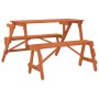 Mesa de picnic bancos 2 en 1 convertible madera maciza abeto de , Mesas de jardín - Ref: Foro24-4008992, Precio: 149,42 €, De...
