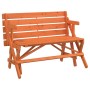 Mesa de picnic bancos 2 en 1 convertible madera maciza abeto de , Mesas de jardín - Ref: Foro24-4008992, Precio: 149,42 €, De...