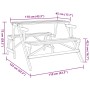 Mesa de picnic bancos 2 en 1 convertible madera maciza abeto de , Mesas de jardín - Ref: Foro24-4008992, Precio: 149,42 €, De...