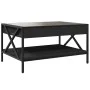 Mesa de centro con Infinity LED negro 70x50x38 cm de , Mesas de centro - Ref: Foro24-847702, Precio: 95,92 €, Descuento: %