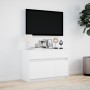 Mueble de TV con LED madera de ingeniería blanco 91x34x61 cm de , Muebles TV - Ref: Foro24-852180, Precio: 103,72 €, Descuent...