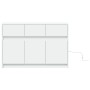 Mueble de TV con LED madera de ingeniería blanco 91x34x61 cm de , Muebles TV - Ref: Foro24-852180, Precio: 103,72 €, Descuent...