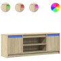 Mueble de TV LED madera ingeniería roble Sonoma 139,5x34x50 cm de , Muebles TV - Ref: Foro24-852196, Precio: 100,19 €, Descue...