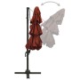 Sombrilla de 4 niveles con poste de aluminio terracota 3x3 m de vidaXL, Sombrillas - Ref: Foro24-313833, Precio: 195,95 €, De...