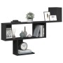 Estante de pared madera de ingeniería negro 100x15x70 cm de , Estantes y estanterías - Ref: Foro24-853192, Precio: 41,43 €, D...