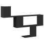 Estante de pared madera de ingeniería negro 100x15x70 cm de , Estantes y estanterías - Ref: Foro24-853192, Precio: 41,43 €, D...