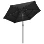 Sombrilla de 3 niveles con poste de aluminio antracita 2,5 m de vidaXL, Sombrillas - Ref: Foro24-313862, Precio: 50,98 €, Des...