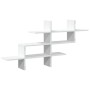 Estantería de pared madera ingeniería blanca 124,5x18x60,5 cm de , Estantes y estanterías - Ref: Foro24-853263, Precio: 34,78...