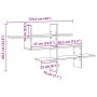 Estantería de pared madera ingeniería blanca 124,5x18x60,5 cm de , Estantes y estanterías - Ref: Foro24-853263, Precio: 34,78...