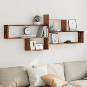 Estante de pared madera ingeniería envejecida 167,5x18x68 cm de , Estantes y estanterías - Ref: Foro24-853324, Precio: 45,53 ...