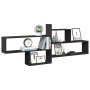 Estantería de pared madera de ingeniería negra 167,5x18x68 cm de , Estantes y estanterías - Ref: Foro24-853318, Precio: 51,68...
