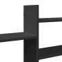 Estantería de pared madera de ingeniería negra 167,5x18x68 cm de , Estantes y estanterías - Ref: Foro24-853318, Precio: 49,86...