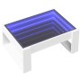 Mesa de centro con Infinity LED blanco 70x53x30 cm de , Mesas de centro - Ref: Foro24-847630, Precio: 85,17 €, Descuento: %