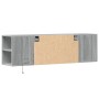 Mueble de TV de pared con luces LED gris Sonoma 135x31x39,5 cm de , Muebles TV - Ref: Foro24-852388, Precio: 84,12 €, Descuen...