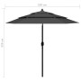 Sombrilla de 3 niveles con poste de aluminio antracita 2,5 m de vidaXL, Sombrillas - Ref: Foro24-313862, Precio: 50,98 €, Des...