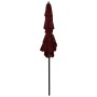 Sombrilla de 3 niveles con poste de aluminio burdeos 2x2 m de vidaXL, Sombrillas - Ref: Foro24-313848, Precio: 68,51 €, Descu...