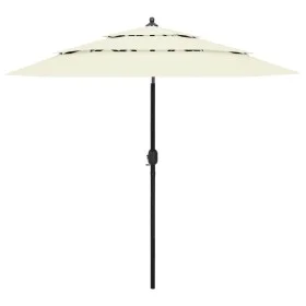 Sombrilla de 3 niveles con poste de aluminio arena 2,5 m de vidaXL, Sombrillas - Ref: Foro24-313860, Precio: 58,16 €, Descuen...