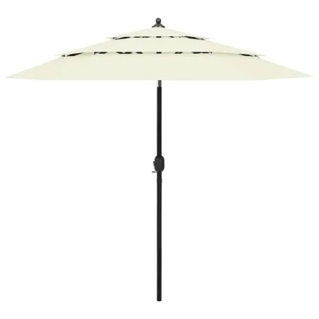 Sombrilla de 3 niveles con poste de aluminio arena 2,5 m de vidaXL, Sombrillas - Ref: Foro24-313860, Precio: 58,16 €, Descuen...
