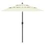 Sombrilla de 3 niveles con poste de aluminio arena 2,5 m de vidaXL, Sombrillas - Ref: Foro24-313860, Precio: 59,05 €, Descuen...