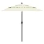 Sombrilla de 3 niveles con poste de aluminio arena 2,5 m de vidaXL, Sombrillas - Ref: Foro24-313860, Precio: 58,16 €, Descuen...