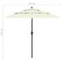 Sombrilla de 3 niveles con poste de aluminio arena 2,5 m de vidaXL, Sombrillas - Ref: Foro24-313860, Precio: 59,05 €, Descuen...