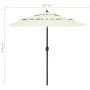 Sombrilla de 3 niveles con poste de aluminio arena 2,5 m de vidaXL, Sombrillas - Ref: Foro24-313860, Precio: 58,16 €, Descuen...