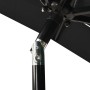 Sombrilla de 3 niveles con poste de aluminio negra 2x2 m de vidaXL, Sombrillas - Ref: Foro24-313850, Precio: 59,97 €, Descuen...