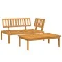 Set de sofás de palets de jardín y cojines 2 pzas madera acacia de , Sofás de exterior - Ref: Foro24-3324818, Precio: 285,20 ...