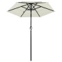 Sombrilla de 3 niveles con poste de aluminio arena 2 m de vidaXL, Sombrillas - Ref: Foro24-313852, Precio: 63,77 €, Descuento: %