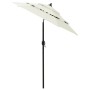 Sombrilla de 3 niveles con poste de aluminio arena 2 m de vidaXL, Sombrillas - Ref: Foro24-313852, Precio: 63,77 €, Descuento: %