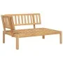 Garden pallet sofa set with 2 acacia wood cushions. by , Outdoor sofas - Ref: Foro24-3324825, Price: 263,11 €, Discount: %