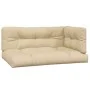 Garden pallet sofa set with 2 acacia wood cushions. by , Outdoor sofas - Ref: Foro24-3324825, Price: 263,11 €, Discount: %