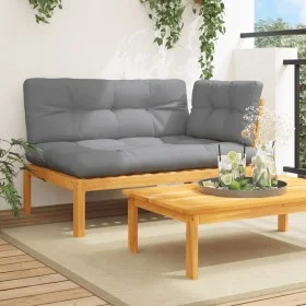 Ecksofa aus Paletten für den Garten mit Akazienholz-Kissen. von , Outdoor-Sofas - Ref: Foro24-3324782, Preis: 248,04 €, Rabat...