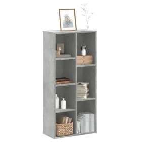 Estantería de madera de ingeniería gris hormigón 50x25x105 cm de , Librerías y estanterías - Ref: Foro24-852792, Precio: 55,2...