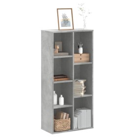 Estantería de madera de ingeniería gris hormigón 50x25x105 cm de , Librerías y estanterías - Ref: Foro24-852792, Precio: 55,8...